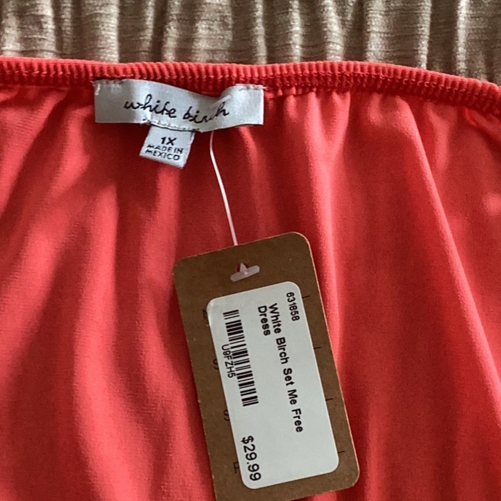 White Birch Red Ruched ROMPER - Picture 4 of 5